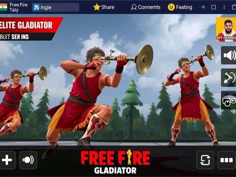 Free Fire Elite Gladiator mobile interface